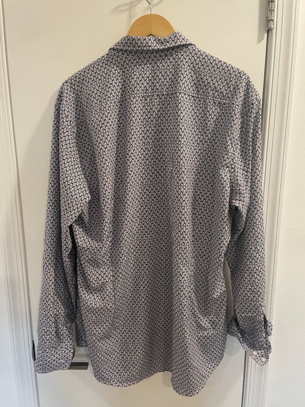 Open Edit Patterned Button Down - Picture 2 of 2